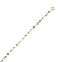 Thumbnail for Fresh Look! Peridot 14 Karat Gold Plated Anklet