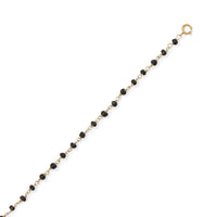 Thumbnail for Midnight Sparkle! 14 Karat Gold Plated Black Spinel Anklet