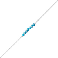 Thumbnail for Blue Howlite Bead Bar Anklet