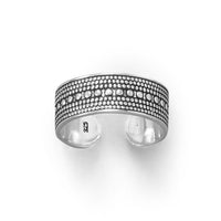 Thumbnail for Oxidized Bead Design Toe Ring