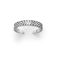 Thumbnail for Wheat Design Oxidized Toe Ring