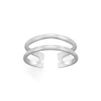 Thumbnail for Polished Double Row Toe Ring