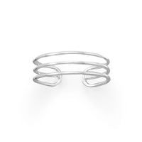 Thumbnail for Polished Triple Row Toe Ring