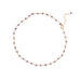 Lavender Love! 9.5"+1" 14 Karat Gold Plated Bead Anklet