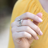 Thumbnail for Oxidized Black Onyx Wrap Ring
