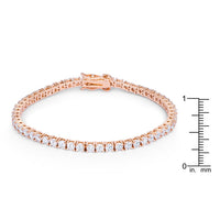 Thumbnail for 5.75ct Rose Goldtone Cubic Zirconia Tennis Bracelet