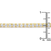 Thumbnail for Goldtone Finish Victorian Cubic Zirconia Tennis 8 Inch Bracelet