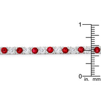 Thumbnail for Ruby Red Cubic Zirconia Tennis Bracelet