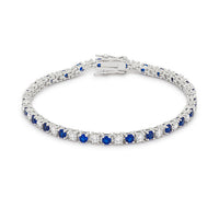 Thumbnail for Sapphire Blue Cubic Zirconia Tennis Bracelet