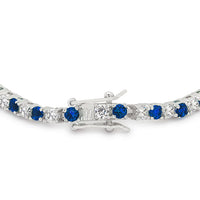 Thumbnail for Sapphire Blue Cubic Zirconia Tennis Bracelet