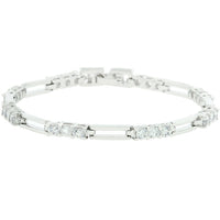 Thumbnail for Elegant Triplet Cubic Zirconia Bracelet