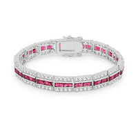 Thumbnail for Balboa Red Cubic Zirconia Bracelet