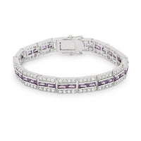 Thumbnail for Balboa Purple Cubic Zirconia Bracelet