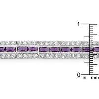 Thumbnail for Balboa Purple Cubic Zirconia Bracelet