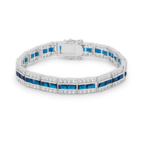 Thumbnail for Balboa Blue Cubic Zirconia Bracelet