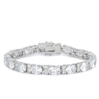 Thumbnail for Oversized Oval Cubic Zirconia Tennis Bracelet