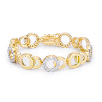 Thumbnail for Circle Bijoux 7 Inch Two Tone Bracelet