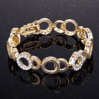 Thumbnail for Circle Bijoux 7 Inch Two Tone Bracelet