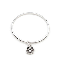 Thumbnail for Solitaire Angel Charm Bangle