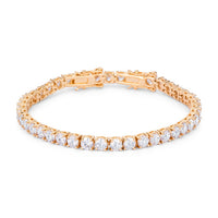 Thumbnail for 17.6 Ct Gold Plated Tennis Bracelet with Shimmering Round CZ