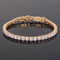 Thumbnail for 17.6 Ct Gold Plated Tennis Bracelet with Shimmering Round CZ