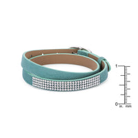 Thumbnail for Stylish Turquoise Colored Wrap Bracelet with Crystals