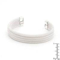 Thumbnail for Silvertone Linear Mesh Cuff