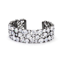 Thumbnail for Bejeweled Cubic Zirconia Cuff Black Tone