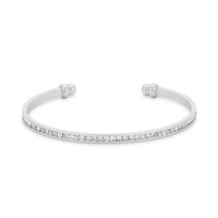Thumbnail for Channel-Set Clear Crystal Cuff