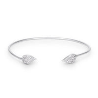 Thumbnail for Trendy Rhodium Bracelet with Clear Cubic Zirconia Accents