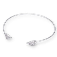 Thumbnail for Trendy Rhodium Bracelet with Clear Cubic Zirconia Accents