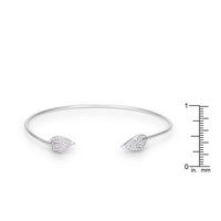 Thumbnail for Trendy Rhodium Bracelet with Clear Cubic Zirconia Accents