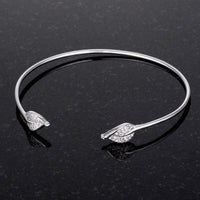 Thumbnail for Trendy Rhodium Bracelet with Clear Cubic Zirconia Accents