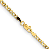 Thumbnail for 14-Karat 2.85mm Semi-Solid Curb Chain - 16