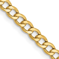 Thumbnail for 14-Karat 2.85mm Semi-Solid Curb Chain - 16