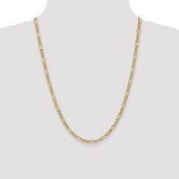 Thumbnail for 14-Karat 4.2mm Semi-Solid Figaro Chain - 24