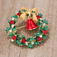 Thumbnail for Wreath Brooch With Crystals