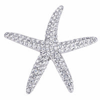 Thumbnail for Silvertone Clear Crystal Starfish