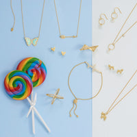 Thumbnail for A Kiss of Cute! Rainbow Moonstone Charm Earrings