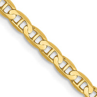 Thumbnail for 14karat 3mm Concave Anchor Chain