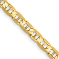 Thumbnail for 14karat 3.75mm Concave Anchor Chain