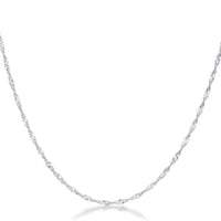 Thumbnail for 16 Inch Silver Twisted Chain