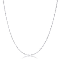 Thumbnail for 16 Inch Silver Twisted Chain