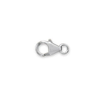 Thumbnail for 6mm x 10mm Rhodium Plated Fancy Lobster Clasps with Ring (Package of 5)