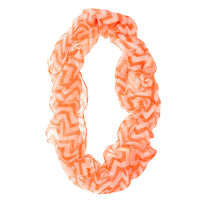 Thumbnail for Zig Zag Neon Orange Infinity Scarf