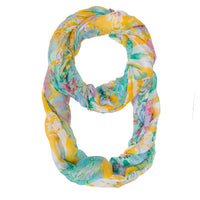Thumbnail for Wanda Multicolor Floral Print Infinity Scarf