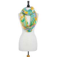 Thumbnail for Wanda Multicolor Floral Print Infinity Scarf