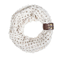 Thumbnail for Off White Sonia Crochet Cowl Scarf