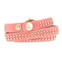 Thumbnail for Pink Mini Studded Wrap Watch