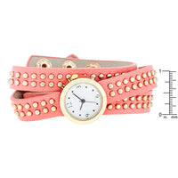 Thumbnail for Pink Mini Studded Wrap Watch